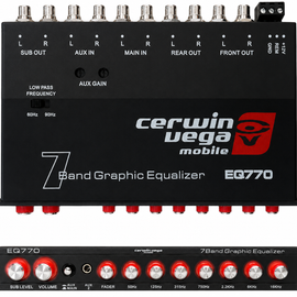 Cerwin Vega EQ770 7-Band Graphic Equalizer with Auxiliary Input