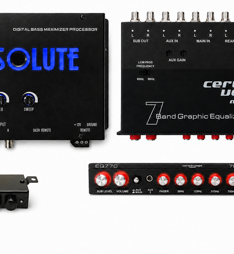 Cerwin Vega EQ770 7-Band Graphic Equalizer + BXPRO2 Digital Bass Processor