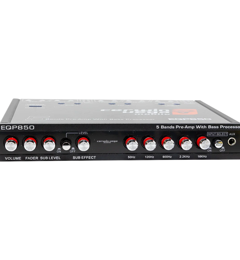 Cerwin Vega EQP850 5 Band Pre-Amp Equalizer with Bass Processor