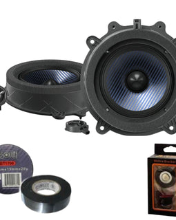 Alpine EV-65CF-T 6.5" Front Door Speaker Fit 2017-24 Tesla 3 & 2020-24 Y Bundle