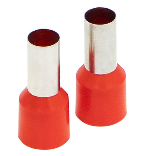 Install Bay FRL8RD Ferrules - Red 8GA - 50 Per Bag
