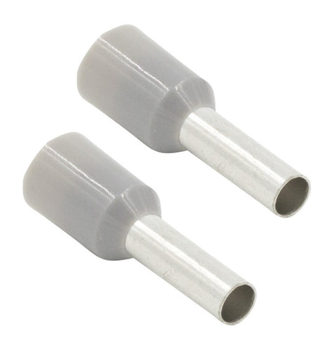 Install Bay FVGY14 Gray 14 GA Ferrules - Package of 100