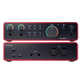 Focusrite Scarlett 2I2 4th Gen 2x2 USB Audio Interface With Single Microphone Preamp