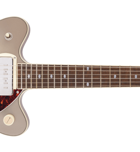 Gretsch G2655T-P90 Streamliner™ Center Block Jr. Double-Cut P90 with Bigsby®, Laurel Fingerboard, Two-Tone Sahara Metallic and Vintage Mahogany Stain