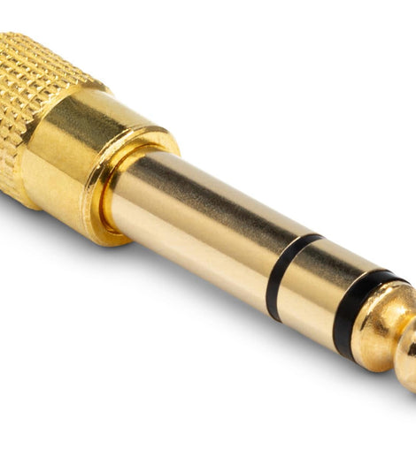 Hosa GHP-105 1/4 inch TRS Male to 3.5mm TRS Female Headphone Adapter