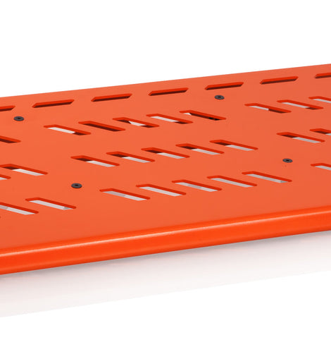 Gator Cases GPB-XBAK-OR Orange Aluminum Pedal Board - XL w/ Carry Bag