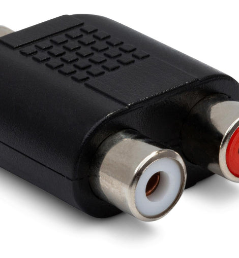 Hosa GRF-341 3.5mm TRS Female to Dual RCA Female Coupler