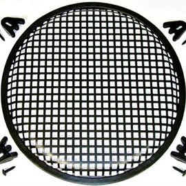 15 Inch Subwoofer Speaker Cover Waffle Mesh Grill Grille Protect Guard with Clips