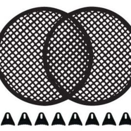 1 Pair 12" Speaker Waffle Grill Clipless Grill for Speakers and Woofers