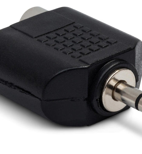 Hosa GRM-193 Dual RCA Female to 3.5mm TRS Male Adapter