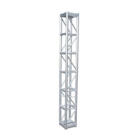 Galaxy Stage GS-1208 8' Long 12" Box Truss with Bolts Professional 12" Square Aluminum Truss Section