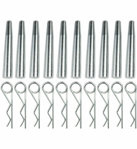 Galaxy Stage GS34-PC 10 Pack of Pins and Safety Clips for GS34 Truss Professional Truss Connection Hardware Kit