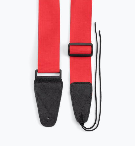 On-Stage GSA10RD Guitar Strap with Leather Ends