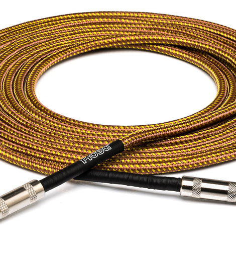 Hosa GTR-518 Straight to Same Guitar Cable 18 foot Tweed