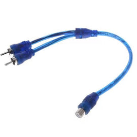 10 Absolute  RCA Audio Cable "Y" Adapter Splitter 1 Female to 2 Male Plug Cable