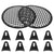1 Pair 2pcs 6.5" SubWoofer Mid range Metal Mesh Waffle Speaker Grill DJ PA Car