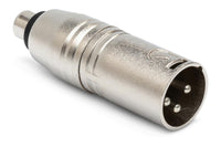 Hosa GXM-133 RCA Female to Unbalanced XLR Male Adapter