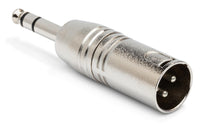 Hosa GXP-246 XLR Male to 1/4 inch TRS Male Adapter