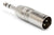 Hosa GXP-246 XLR Male to 1/4 inch TRS Male Adapter