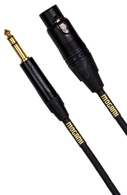 Mogami GOLD TRS-XLRF-03 Balanced XLR Female to 1/4-inch TRS Male Patch Cable - 3 foot