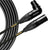 Mogami GOLD STAGE-30R Right-Angle Female 3-Pin XLR to Straight Male XLR Mic Cable (30')