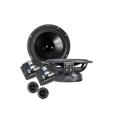 Diamond Audio H600S HEX Series 6.75” 2-Way Component Set w/Silk Dome Tweeter
