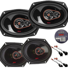 Cerwin Vega 6x9" 420W Rear & 6x8" 360W Front Speakers Fit 98-11 Ford Crown Victoria + Electrical Tape