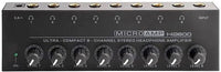 MR DJ Microamp HA800 Ultra-compact 8-channel stereo headphone amplifier