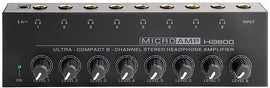 MR DJ Microamp HA800 Ultra-compact 8-channel stereo headphone amplifier