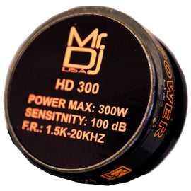 MR DJ DRIVER 300 Watts Phenolic / Titanium Compression Driver Tweeter , 1.35 inch Throat