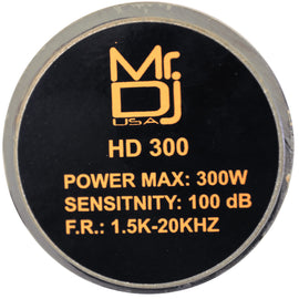 MR DJ DRIVER 300 Watts Phenolic / Titanium Compression Driver Tweeter , 1.35 inch Throat