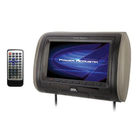 Power Acoustik HDVD-71CC Universal Replacement Headrest w/ DVD Player & 7” LCD