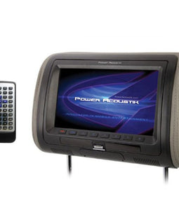 2 Power Acoustik HDVD-71CC Universal Replacement Headrest w/ DVD Player & 7” LCD