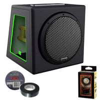 Alpine HDZ-SB12 2400W Peak 800W RMS Loaded Single 12" Sealed Enclosure Bundle