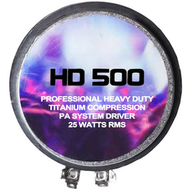 Mr Dj HD-500 1" Compression Horn Driver Professional Grade 500 Watts High-Frequency PA DJ Horn Driver Tweeter