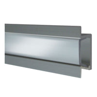 HE-AFMTFL Frosted Aluminum Flush Mount Track - 3 Ft