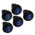 Heise HE-BRS Blue Round Rocker Switch - 5-Pack