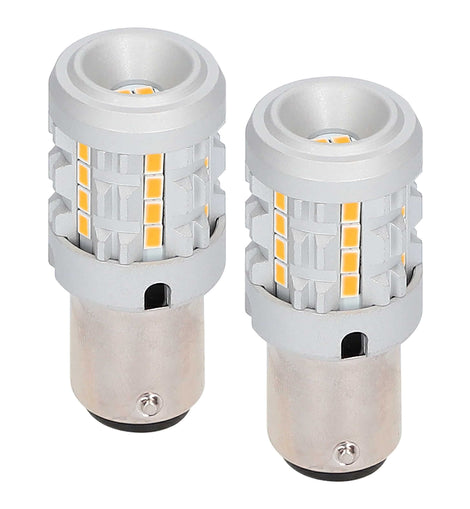 Heise HE-C1157A 1157 Amber Bulbs with Integrated Internal CANBUS System - 2-Pack