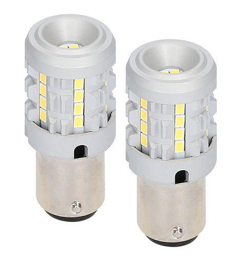 Heise HE-C1157W 1157 White Bulbs with Integrated Internal CANBUS System - 2-Pack