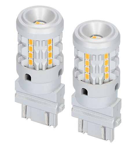 Heise HE-C3157A 3157 Amber Bulbs with Integrated Internal CANBUS System - 2-Pack