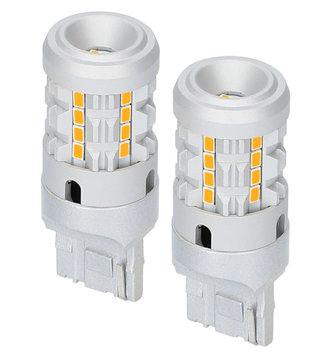 Heise HE-C7440A 7440 Amber Bulbs with Integrated Internal CANBUS System - 2-Pack