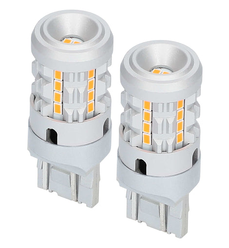 Heise HE-C7443A 7443 Amber Bulbs with Integrated Internal CANBUS System - 2-Pack