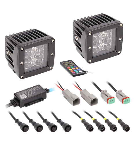 Heise HE-CHASE-CLKT Standard Mount Chasing LED Cube Lights