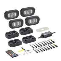 Heise HE-CHASE-K4 Chasing Wide Angle Rock Light Kit - 4 Pack