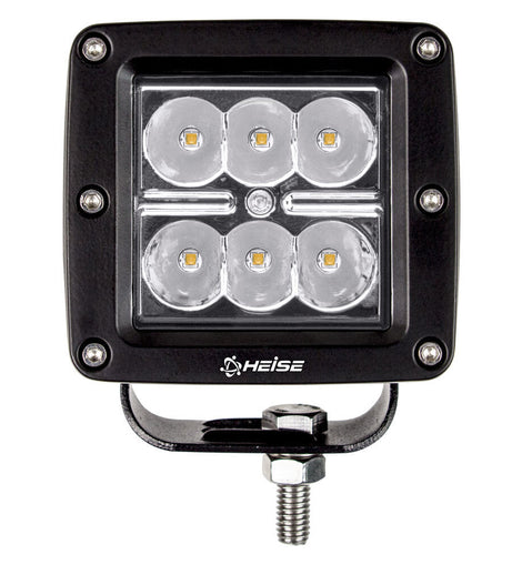 Heise HE-CL3SA Amber Cube Spot Light - 3 Inch, 6 LED