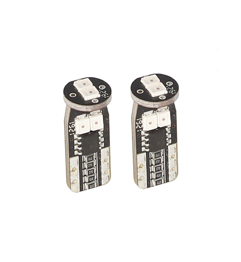 Heise HE-CT10R T10 Red LED Bulbs with Integrated Internal CANBUS System - 2-Pack