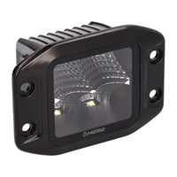 Heise HE-FMBCF Blackout Flush Mount 3.5" Cube 4 LED Light - Flood