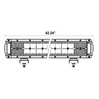 Heise HE-HDR42 Dual-Row High Output Lightbar - 42 Inch, 80 LED