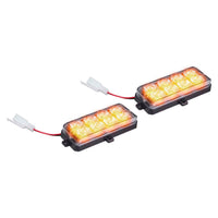 Heise Municipality HE-MUSTR-G2A Amber Grille Strobe Light Kit - 8 LED, 2-Pack
