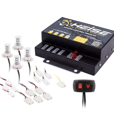 Heise Municipality HE-MUSTR-W White Strobe Kit - 8 LED, 4-Pack